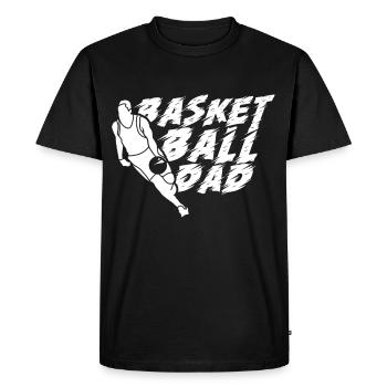 Basketball Father Team Entraîneur des joueurs de basket-ball - T-shirt Premium bio Homme - noir - Devant - Nico (187cm)