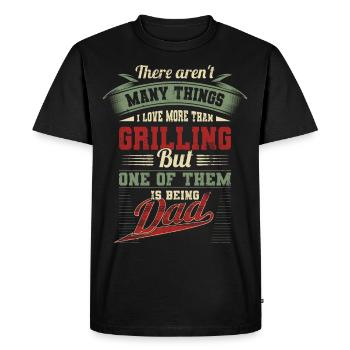 Father's Day Grill Grill Daddy Daddy Gift - Men's Premium Organic T-Shirt - black - Front - Nico (187cm)
