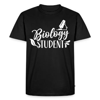 Étudiant en biologie Étudiant en biologie Profession Biologiste - T-shirt Premium bio Homme - noir - Devant - Nico (187cm)