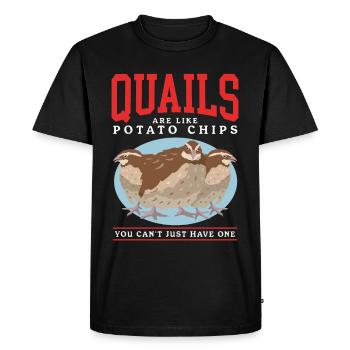 Quail Quail Breeder Quail Keeping Gift - Men's Premium Organic T-Shirt - black - Front - Nico (187cm)