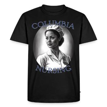 Columbia Nursing Future Nurse - Men's Premium Organic T-Shirt - black - Front - Nico (187cm)