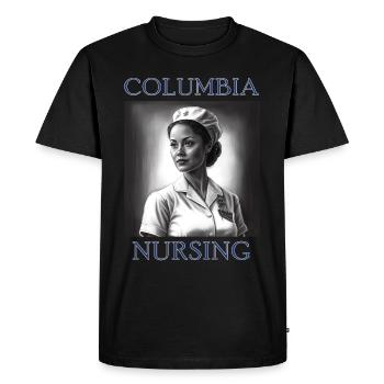 Columbia Nursing Future Nurse - Men's Premium Organic T-Shirt - black - Front - Nico (187cm)