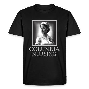 Columbia Nursing Future Nurse - Men's Premium Organic T-Shirt - black - Front - Nico (187cm)