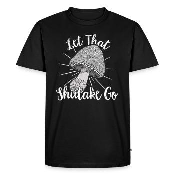 Cueilleur de champignons Chasseurs de champignons Amateurs de champignons Champignons Ferme de champignons - T-shirt Premium bio Homme - noir - Devant - Nico (187cm)