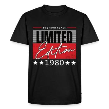 Édition limitée 1980 - T-shirt Premium bio Homme - noir - Devant - Nico (187cm)