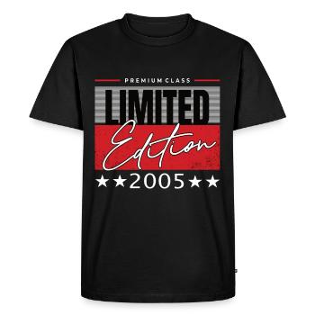 Limited Edition 2005 - Men's Premium Organic T-Shirt - black - Front - Nico (187cm)