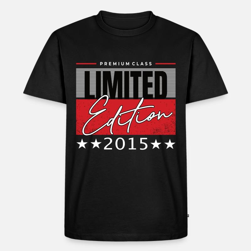 Limited Edition 2015 - Männer Premium Bio T-Shirt - Schwarz