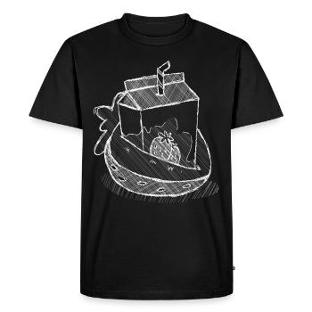 Art Academia Esthétique Kawaii Lait de fraise - T-shirt Premium bio Homme - noir - Devant - Nico (187cm)