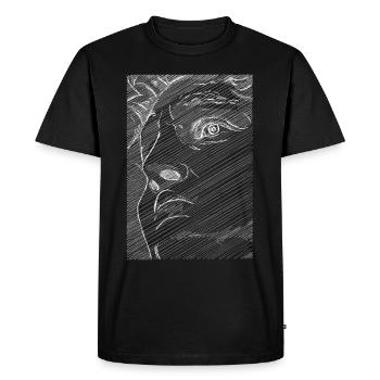 Art Academia Esthétique David Face Michelangelo - T-shirt Premium bio Homme - noir - Devant - Nico (187cm)