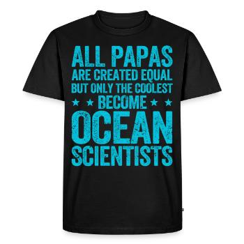 Drôle de biologiste marin Biologie marine - T-shirt Premium bio Homme - noir - Devant - Nico (187cm)