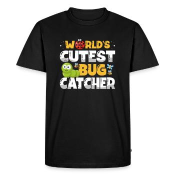 Le plus doux chasseur d’insectes-insectes-entomologiste de la - T-shirt Premium bio Homme - noir - Devant - Nico (187cm)