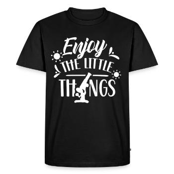 Enjoy the little things Microscopes Microscope - Men's Premium Organic T-Shirt - black - Front - Nico (187cm)
