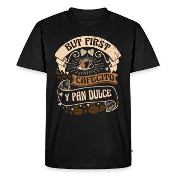 Mais d’abord Cafecito y Pan dulce Cinco de Mayo - T-shirt Premium bio Homme - noir - Devant - Nico (187cm)