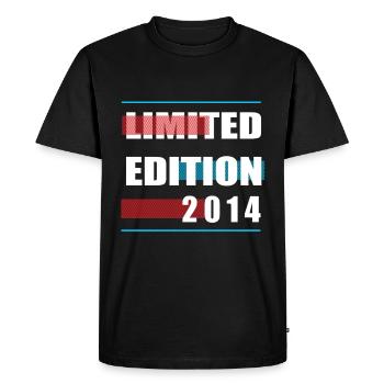 Limited Edition 2014 - Men's Premium Organic T-Shirt - black - Front - Nico (187cm)