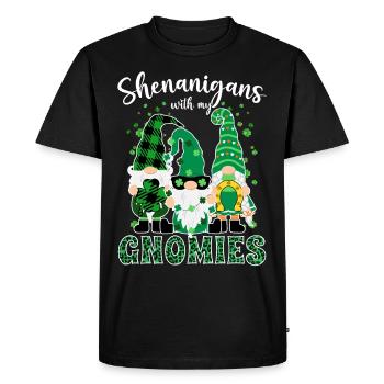 Shenanigans Gnomies St. Patrick's Day Gift - Men's Premium Organic T-Shirt - black - Front - Nico (187cm)