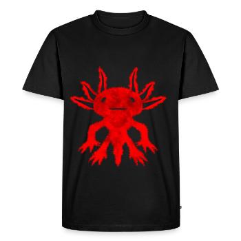 Finnish Goth Aesthetic Gothic Axolotl Goth - Men's Premium Organic T-Shirt - black - Front - Nico (187cm)