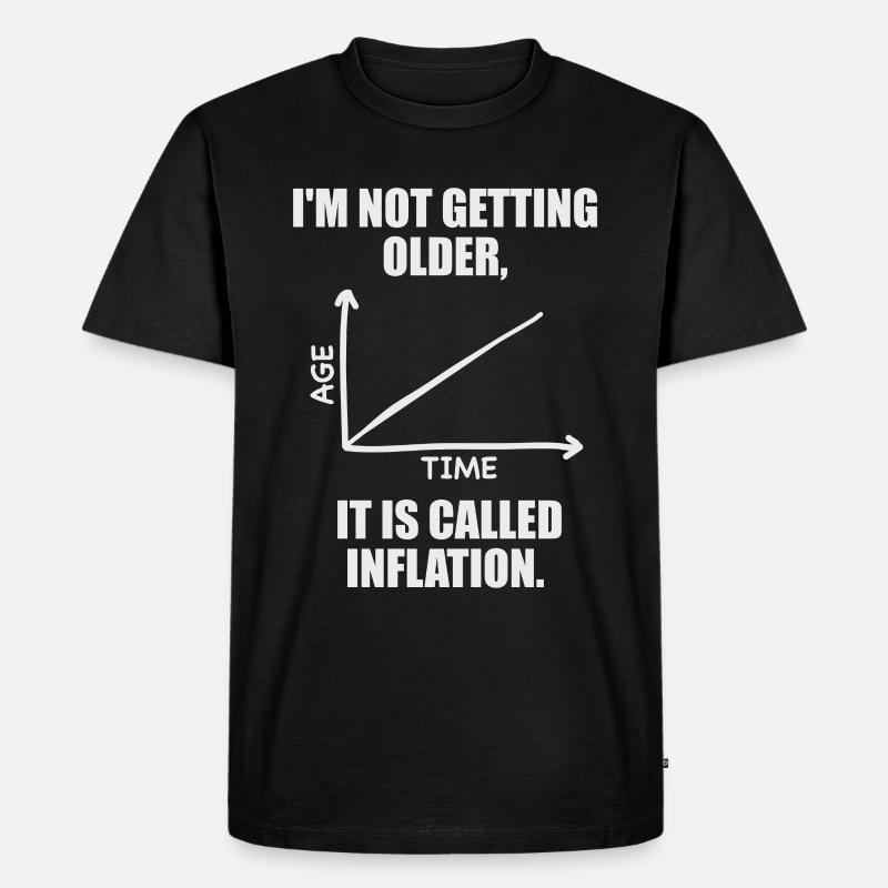 Inflation - Männer Premium Bio T-Shirt - Schwarz