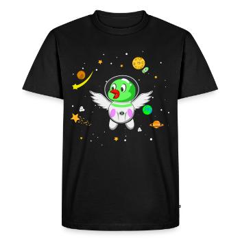 Le futur astronaute Vogel - T-shirt Premium bio Homme - noir - Devant - Nico (187cm)