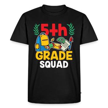 5 Class Team Fifth Grade School - Men's Premium Organic T-Shirt - black - Front - Nico (187cm)