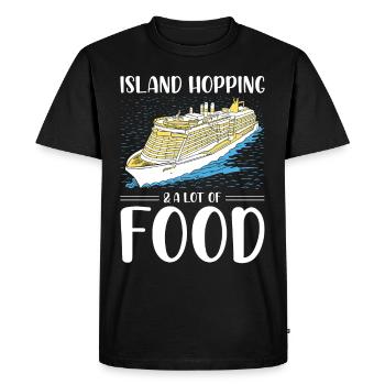 Funny Cruising Cruise Ship Cruise Ship - Men's Premium Organic T-Shirt - black - Front - Nico (187cm)