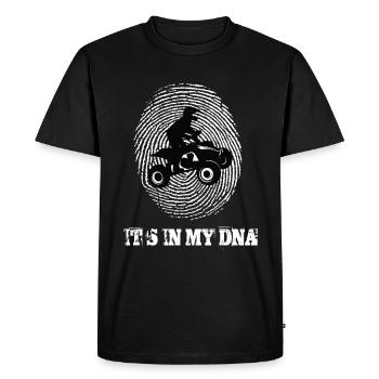 Quad c’est dans mon ADN - T-shirt Premium bio Homme - noir - Devant - Nico (187cm)
