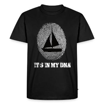 Naviguer dans mon ADN - T-shirt Premium bio Homme - noir - Devant - Nico (187cm)