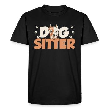 Dog Sitter Dog Sitting Dog Sitting Dog - Men's Premium Organic T-Shirt - black - Front - Nico (187cm)