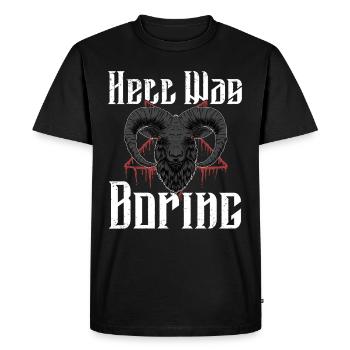 Satan Beelzebub Devil Gothic Pentagram Mystical - Men's Premium Organic T-Shirt - black - Front - Nico (187cm)