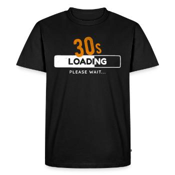 30e anniversaire Trente ans 30s Chargement Bar Gaming - T-shirt Premium bio Homme - noir - Devant - Nico (187cm)