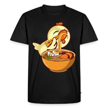 Ramen-Eater Ornithology Bird Whisperer - Men's Premium Organic T-Shirt - black - Front - Nico (187cm)