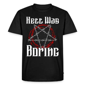 Satan Beelzebub Devil Gothic Pentagram Mystical - Men's Premium Organic T-Shirt - black - Front - Nico (187cm)
