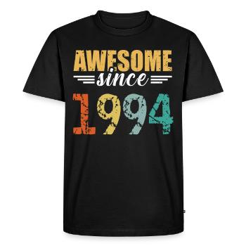 Depuis 1994 : la définition de grand ! - T-shirt Premium bio Homme - noir - Devant - Nico (187cm)