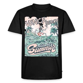 Family Vacation California Venice Beach Palme Ozea - Men's Premium Organic T-Shirt - black - Front - Nico (187cm)