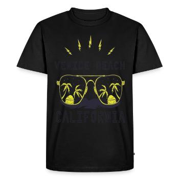 Lunettes de soleil California Venice Beach Palm Beach - T-shirt Premium bio Homme - noir - Devant - Nico (187cm)