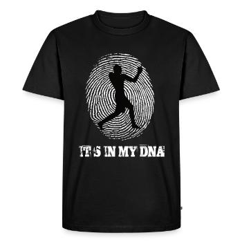 La boxe est dans mon ADN - T-shirt Premium bio Homme - noir - Devant - Nico (187cm)