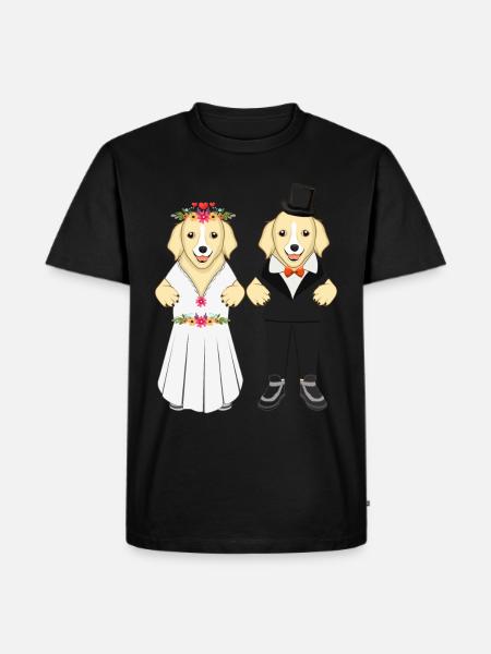 Married dog lovers - Men's Premium Organic T-Shirt - black