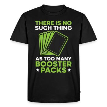 Il n’y a pas trop de boosters - T-shirt Premium bio Homme - noir - Devant - Nico (187cm)