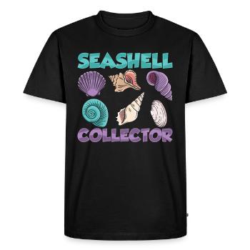 Collecteurs de coquillages Les collecteurs de moules ramassent les moules - T-shirt Premium bio Homme - noir - Devant - Nico (187cm)