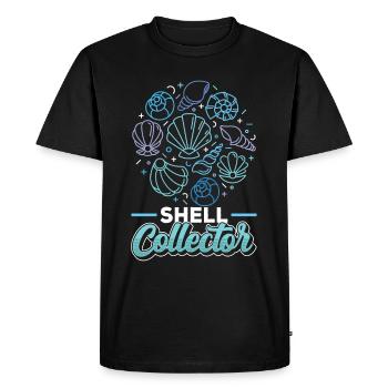 Collecteurs de coquillages Les collecteurs de moules ramassent les moules - T-shirt Premium bio Homme - noir - Devant - Nico (187cm)
