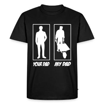 Your dad my dad horticulturist dad - Men's Premium Organic T-Shirt - black - Front - Nico (187cm)