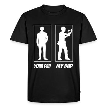 Your Dad My Dad Zimmermann Papa - Men's Premium Organic T-Shirt - black - Front - Nico (187cm)