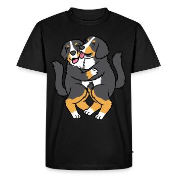 Bernese Mountain Dog Dog Bouvier Bernois Lovers - T-shirt Premium bio Homme - noir - Devant - Nico (187cm)