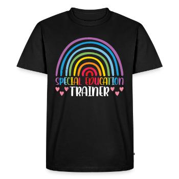Formateur en éducation spécialisée Enseignant Éducation spécialisée - T-shirt Premium bio Homme - noir - Devant - Nico (187cm)
