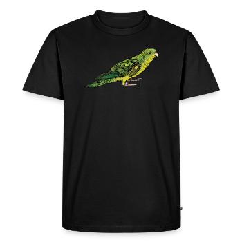 Perruche de Catherine I Perruche Oiseau d’ornementMotif pour - T-shirt Premium bio Homme - noir - Devant - Nico (187cm)