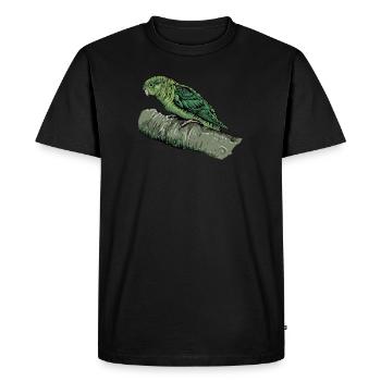 Perruche de Catherine I Perruche Oiseau d’ornementMotif pour - T-shirt Premium bio Homme - noir - Devant - Nico (187cm)