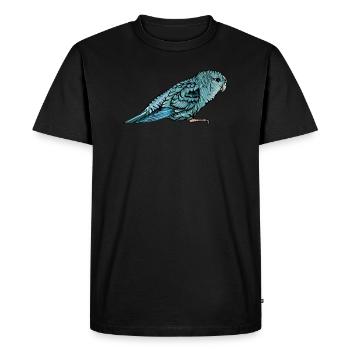 Perruche de Catherine I Perruche Oiseau d’ornementMotif pour - T-shirt Premium bio Homme - noir - Devant - Nico (187cm)