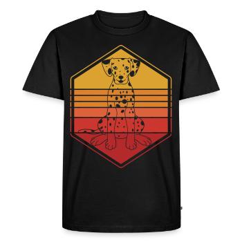 Dalmate - T-shirt Premium bio Homme - noir - Devant - Nico (187cm)