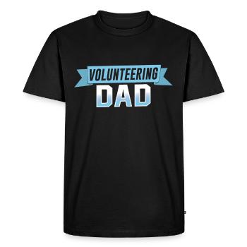 Père bénévole Volontaire Profession bénévole - T-shirt Premium bio Homme - noir - Devant - Nico (187cm)