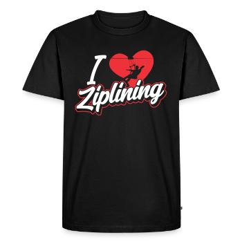 J’adore la tyrolienne sportive Tyrolienne - T-shirt Premium bio Homme - noir - Devant - Nico (187cm)