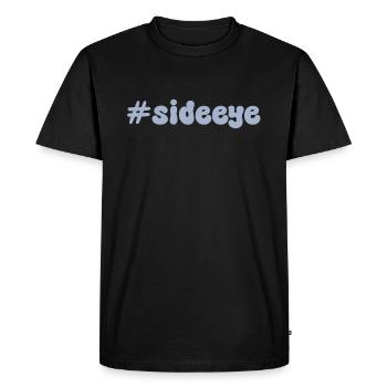 SideEye Side Eye - Men's Premium Organic T-Shirt - black - Front - Nico (187cm)